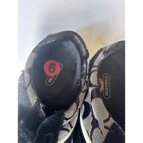 Coach Women's Jenney Q1036 Beige Black Signature Print Sneaker Shoes Size 7.5 M - Picture 3 of 5